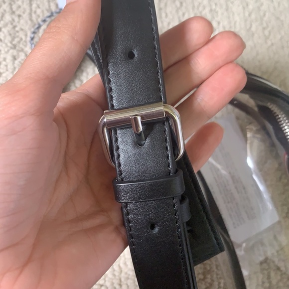 NWT Black Leather UGA Fanny Pack - Picture 3 of 3